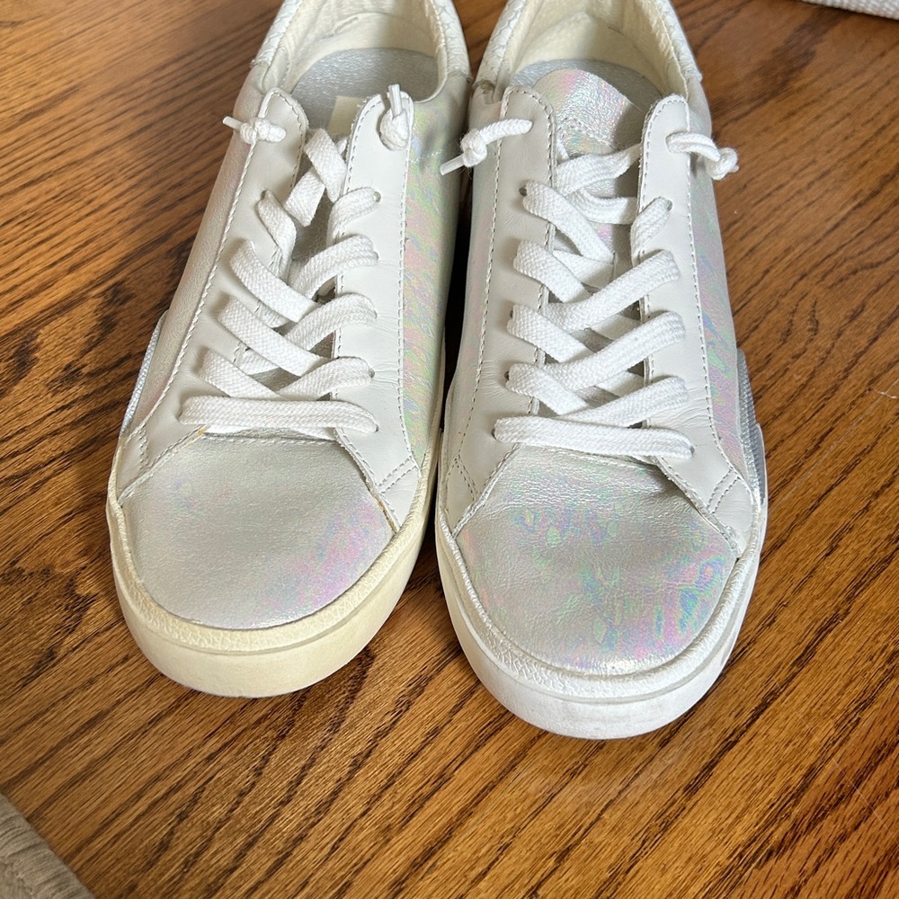 Dolce Vita Iridescent White Sneakers
